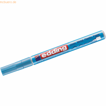 10 x Edding Glanzlack-Marker edding 780 0,8mm hellblau-metallic von Edding