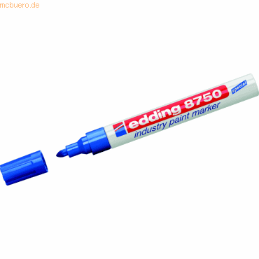 10 x Edding Glanzlack-Marker edding 8750 industry paint marker blau 10 x Edding Glanzlack-Marker edding 8750 industry paint marker blau von Edding