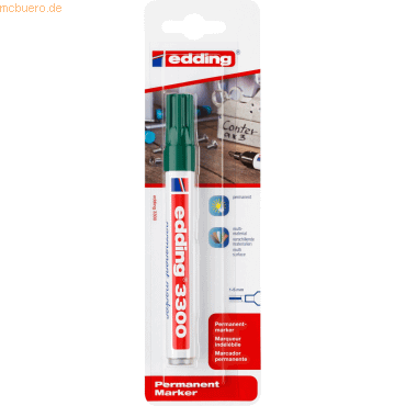 10 x Edding Permanentmarker edding 3300 nachfüllbar 1-5mm grün 10 x Edding Permanentmarker edding 3300 nachfüllbar 1-5mm grün von Edding