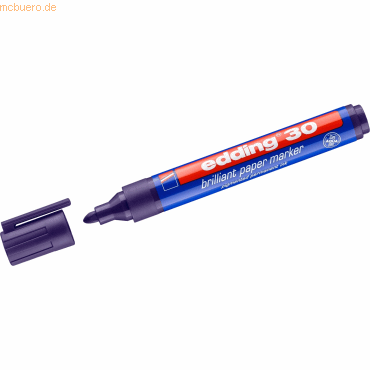 10 x Edding Pigmentmarker edding 30 brilliant paper marker 1,5-3mm vio 10 x Edding Pigmentmarker edding 30 brilliant paper marker 1,5-3mm vio von Edding