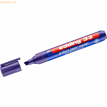 10 x Edding Pigmentmarker edding 33 brilliant paper marker 1-5mm viole 10 x Edding Pigmentmarker edding 33 brilliant paper marker 1-5mm viole von Edding