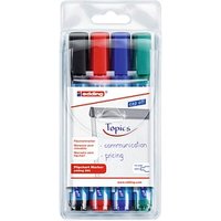 edding 380 Flipchart-Marker farbsortiert 1,5 - 3,0 mm, 4 St. von Edding