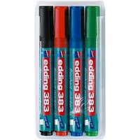 edding 383 Flipchart-Marker farbsortiert 1,0 - 5,0 mm, 4 St. von Edding