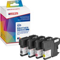 edding EDD-435 schwarz, cyan, magenta, gelb Druckerpatronen kompatibel zu brother LC-1100BK/C/M/Y, 4er-Set von Edding