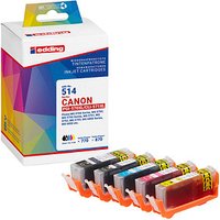 edding EDD-514 schwarz, cyan, magenta, gelb Druckerpatronen kompatibel zu Canon PGI-570XL/CLI-571XL BK/C/M/Y, 5er-Set von Edding