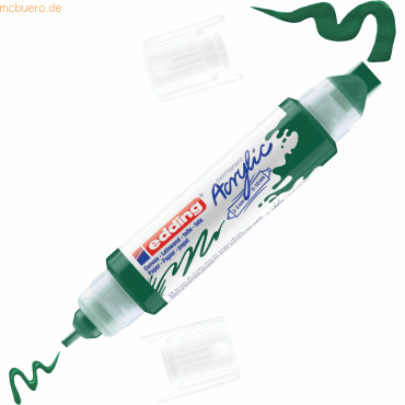Edding Acrylmarker Double Liner edding 5400 3D moosgrün Edding Acrylmarker Double Liner edding 5400 3D moosgrün von Edding