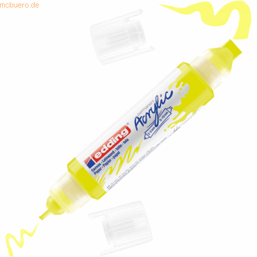 Edding Acrylmarker Double Liner edding 5400 3D neongelb Edding Acrylmarker Double Liner edding 5400 3D neongelb von Edding