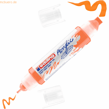 Edding Acrylmarker Double Liner edding 5400 3D neonorange von Edding