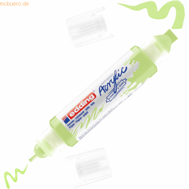 Edding Acrylmarker Double Liner edding 5400 3D pastellgrün Edding Acrylmarker Double Liner edding 5400 3D pastellgrün von Edding