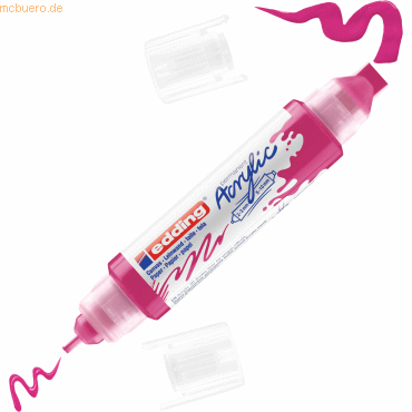 Edding Acrylmarker Double Liner edding 5400 3D telemagenta von Edding