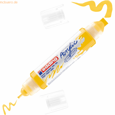 Edding Acrylmarker Double Liner edding 5400 3D verkehrsgelb Edding Acrylmarker Double Liner edding 5400 3D verkehrsgelb von Edding