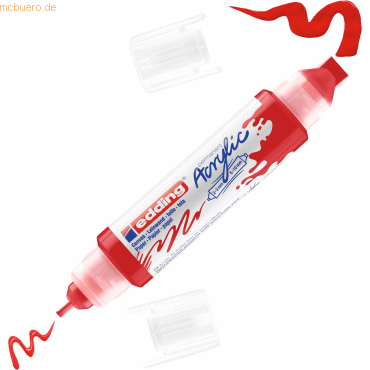 Edding Acrylmarker Double Liner edding 5400 3D verkehrsrot Edding Acrylmarker Double Liner edding 5400 3D verkehrsrot von Edding