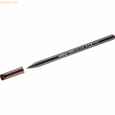 Edding Fasermaler edding 1200 colourpen 1mm dunkelbraun von Edding
