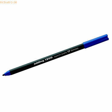 5 x Edding Fasermaler edding 1300 color pen stahlblau von Edding
