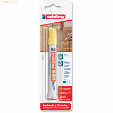 5 x Edding Industriemarker edding 950 gelb Blister 5 x Edding Industriemarker edding 950 gelb Blister von Edding