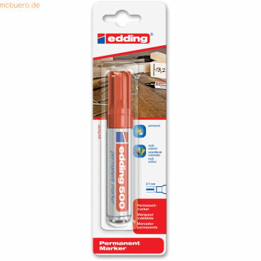 6 x Edding Permanentmarker edding 500 rot Blister 6 x Edding Permanentmarker edding 500 rot Blister von Edding