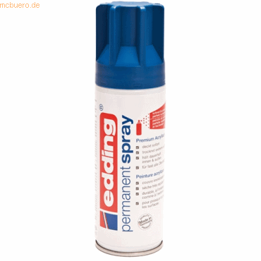 Edding Acryl-Farblack Permanentspray enzianblau seidenmatt RAL5010 von Edding
