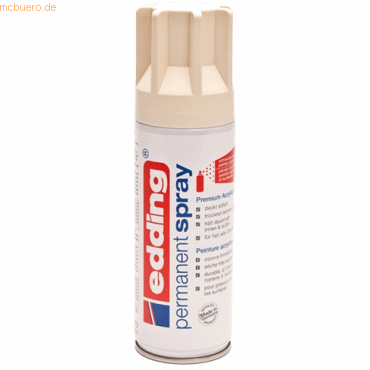 Edding Acryl-Farblack Permanentspray hellelfenbein seidenmatt RAL1015 von Edding