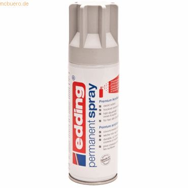 Edding Acryl-Farblack Permanentspray lichtgrau seidenmatt RAL7035 von Edding