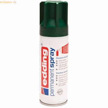 Edding Acryl-Farblack Permanentspray moosgrün seidenmatt RAL6005 von Edding