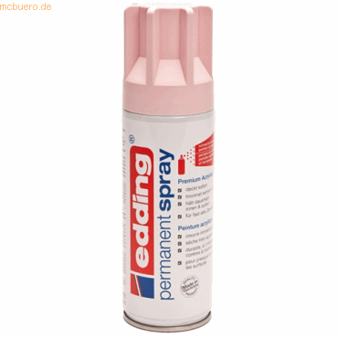 Edding Acryl-Farblack Permanentspray pastellrosa seidenmatt Edding Acryl-Farblack Permanentspray pastellrosa seidenmatt von Edding