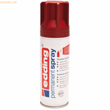 Edding Acryl-Farblack Permanentspray purpurrot seidenmatt RAL3004 von Edding