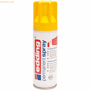 Edding Acryl-Farblack Permanentspray verkehrsgelb seidenmatt RAL1023 von Edding