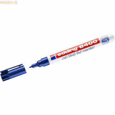 Edding CD-Marker edding 8400 ca. 0,5-1mm blau Edding CD-Marker edding 8400 ca. 0,5-1mm blau von Edding