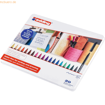 Edding Fasermaler edding 1200 colourpen 1mm VE=20 Farben Edding Fasermaler edding 1200 colourpen 1mm VE=20 Farben von Edding