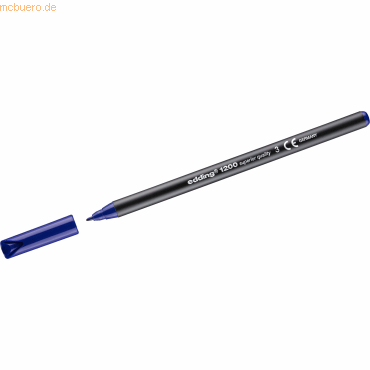 Edding Fasermaler edding 1200 colourpen 1mm blau von Edding