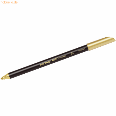 10 x Edding Fasermaler edding 1200 colourpen 1mm metallic gold von Edding