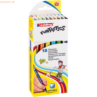 Edding Fasermaler edding 15 Funtastic ca. 1 mm VE=18 Farben Edding Fasermaler edding 15 Funtastic ca. 1 mm VE=18 Farben von Edding