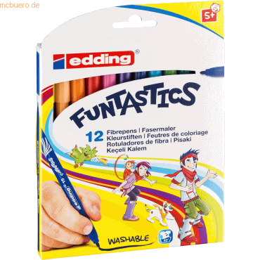 Edding Fasermaler edding 15 Funtastics VE=12 Farben Edding Fasermaler edding 15 Funtastics VE=12 Farben von Edding