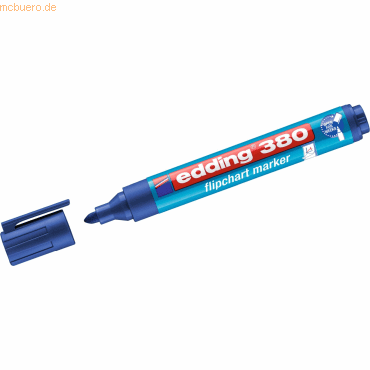 Edding Flipchartmarker edding 380 nachfüllbar ca. 1,5-3mm blau Edding Flipchartmarker edding 380 nachfüllbar ca. 1,5-3mm blau von Edding