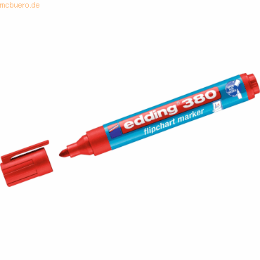 Edding Flipchartmarker edding 380 nachfüllbar ca. 1,5-3mm rot Edding Flipchartmarker edding 380 nachfüllbar ca. 1,5-3mm rot von Edding