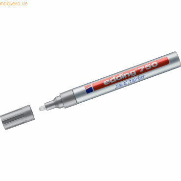 Edding Glanzlack-Marker edding 750 2-4mm silber Edding Glanzlack-Marker edding 750 2-4mm silber von Edding
