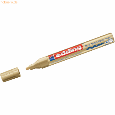 10 x Edding Glanzlack-Marker edding 750 gold von Edding