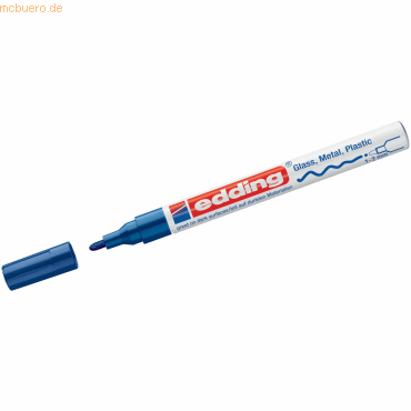 10 x Edding Glanzlack-Marker edding 751 blau von Edding