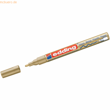 10 x Edding Glanzlack-Marker edding 751 gold von Edding