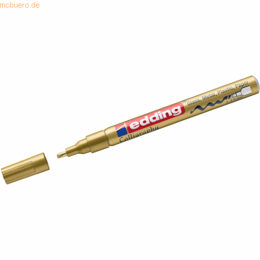 10 x Edding Glanzlack-Marker edding 753 creative 1-2,5mm gold von Edding