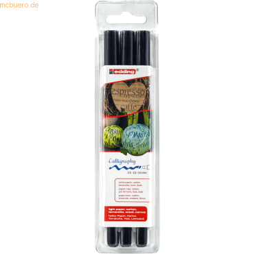 Edding Kalligrafie-Stift edding 1255 3 Strichbreiten schwarz VE=3 Stüc Edding Kalligrafie-Stift edding 1255 3 Strichbreiten schwarz VE=3 Stüc von Edding