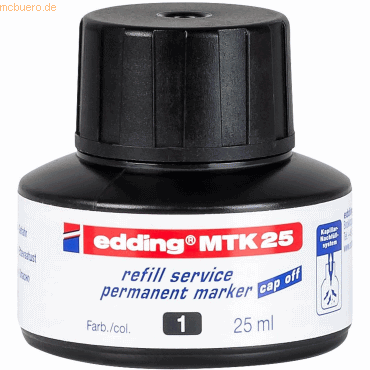 Edding Nachfülltinte edding MTK 25 refill service für edding Permanent von Edding