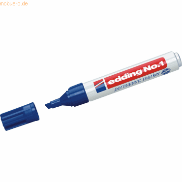 Edding Permanentmarker edding 1 blau Edding Permanentmarker edding 1 blau von Edding