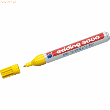 Edding Permanentmarker edding 3000 gelb Edding Permanentmarker edding 3000 gelb von Edding