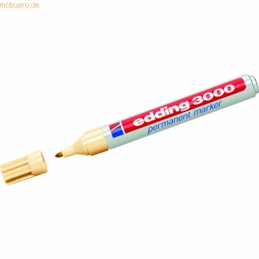 Edding Permanentmarker edding 3000 hellorange Edding Permanentmarker edding 3000 hellorange von Edding