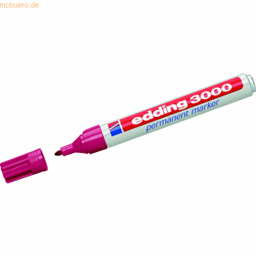 Edding Permanentmarker edding 3000 karminrot Edding Permanentmarker edding 3000 karminrot von Edding