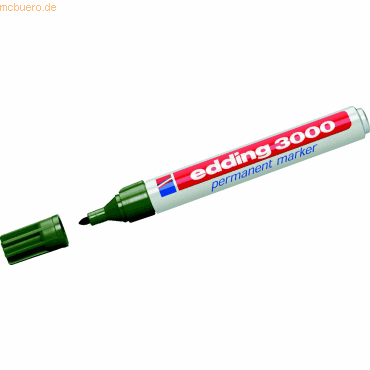Edding Permanentmarker edding 3000 olivgrün von Edding