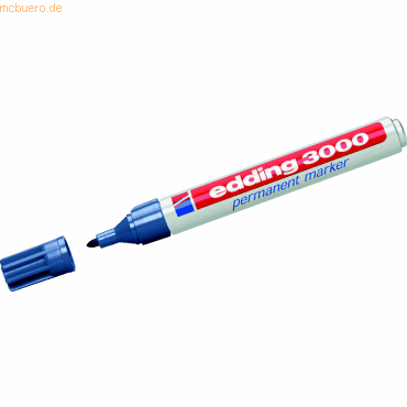 Edding Permanentmarker edding 3000 stahlblau von Edding