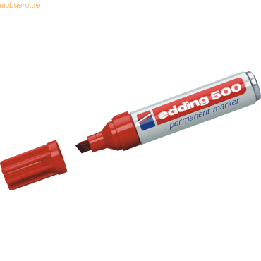 Edding Permanentmarker edding 500 rot Edding Permanentmarker edding 500 rot von Edding