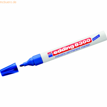 Edding Permanentmarker edding 8300 industry permanent marker blau Rund von Edding